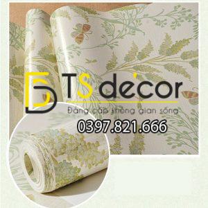 Giấy Dán Tường Hoa Nhỏ Và Bướm 3D173 - Ảnh 2