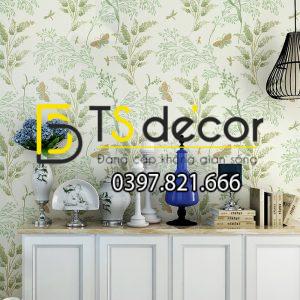 Giấy Dán Tường Hoa Nhỏ Và Bướm 3D173 - Ảnh 3