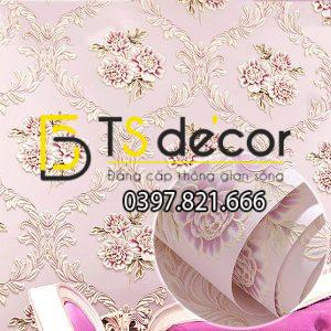 Giấy Dán Tường Phòng Ngủ Họa Tiết Hoa Lãng Mạn 3D114 - Ảnh 5