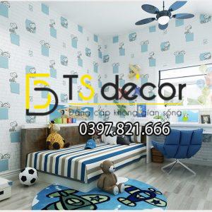 Giấy Dán Tường Phòng Trẻ Em Họa Tiết Cho Snoopy 3D132 - Ảnh 3