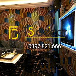 Giấy Dán Tường Quán Karaoke Hình Hộp 3 Chiều 3D201 - Ảnh 7