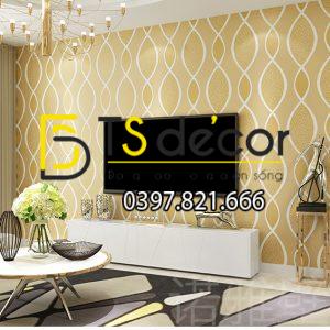 Giấy Dán Tường Sọc Sóng Biển 3D129 - Ảnh 2