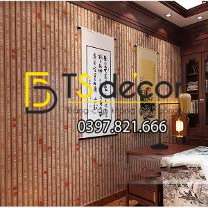 Giấy Dán Tường Thẻ Tre Cổ 3D187 - Ảnh 3