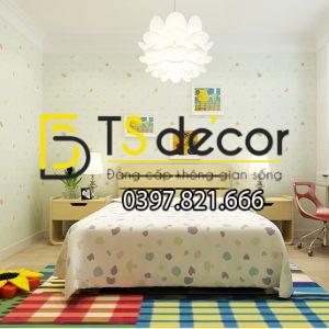 Giấy Dán Tường Trăng Sao Phòng Của Bé 3D136 - Ảnh 4