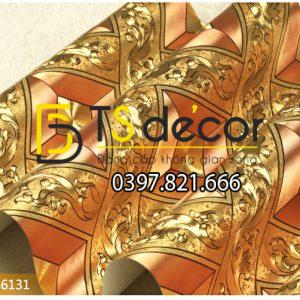 Giấy Dán Tường Vàng Bạc Cho Quán Bar Lối Trần 3D113 - Ảnh 4