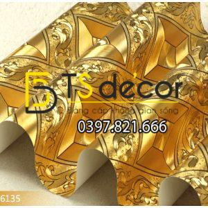 Giấy Dán Tường Vàng Bạc Cho Quán Bar Lối Trần 3D113 - Ảnh 6