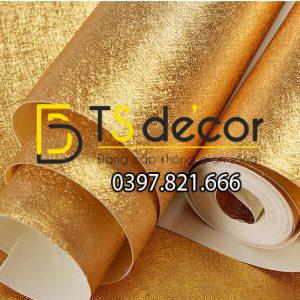 Giấy dán trần vàng óng sang trọng 3D298 - Ảnh 3