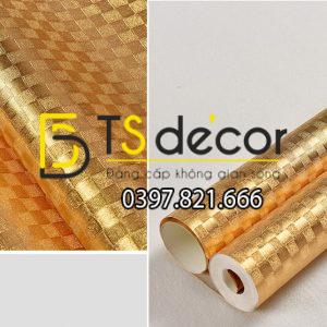 Giấy dán trần vàng óng sang trọng 3D298 - Ảnh 5