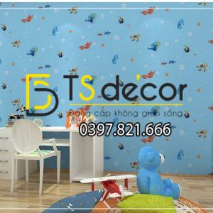Giấy Dán Tường Cá Biển Phòng Trẻ Em 3D269 - Ảnh 2