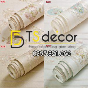 Giấy Dán Tường Cổ Điển Hoa Dập Nổi 3D105 - Ảnh 5