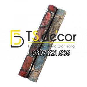 Giấy dán tường giả gạch cổ 3D304 - Ảnh 3