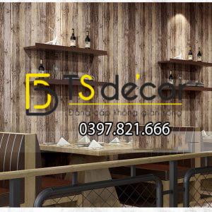 Giấy Dán Tường Giả Vân Gỗ Cổ 3D087 - Ảnh 6