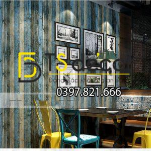 Giấy Dán Tường Giả Vân Gỗ Cổ 3D087 - Ảnh 5