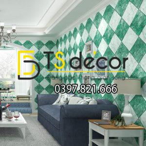Giấy Dán Tường Gạch Caro 3D268 - Ảnh 2