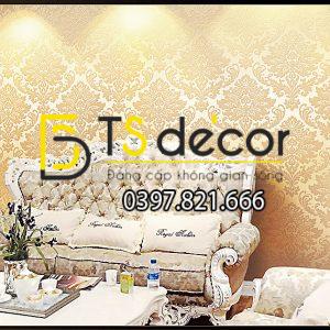Giấy Dán Tường Hoa Châu Âu Cổ Điển 3D273 - Ảnh 4