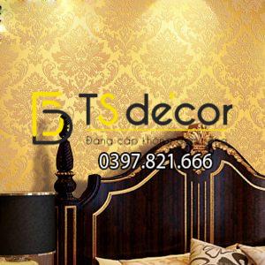 Giấy Dán Tường Hoa Châu Âu Cổ Điển 3D273 - Ảnh 2