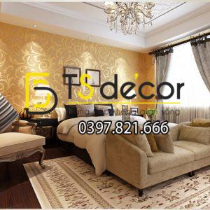 Giấy dán tường hoa móc cổ điển 3D299 - Ảnh 5