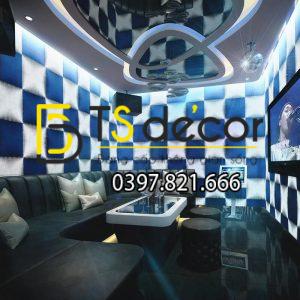 Giấy Dán Tường Karaoke Caro Ô Vuông Lồi 3D271 - Ảnh 5