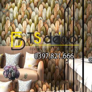 Giấy Dán Tường Lông Vũ 3D264 - Ảnh 3