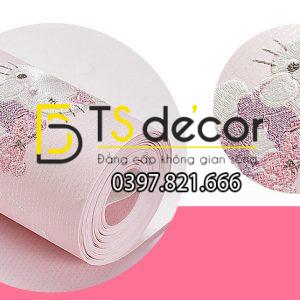 Giấy Dán Tường Mèo Hello Kitty 3D038 - Ảnh 2