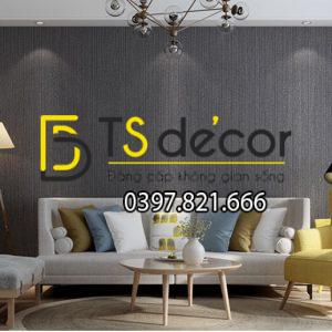 Giấy dán tường một màu giả vải 3D281 - Ảnh 7