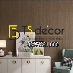 Giấy dán tường một màu giả vải 3D281 - Ảnh 6