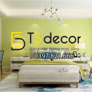 Giấy dán tường một màu giả vải 3D281 - Ảnh 4