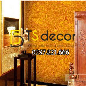 Giấy dán tường phật giáo họa tiết phật tổ 3D305 - Ảnh 3