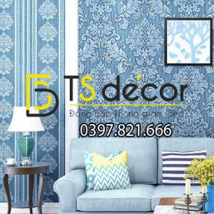Giấy dán tường sọc dọc cổ điển sang trọng 3D276 - Ảnh 2