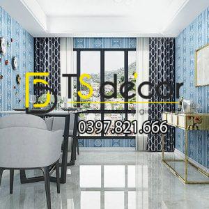 Giấy dán tường sọc dọc cổ điển sang trọng 3D276 - Ảnh 3