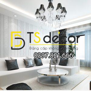 Giấy Dán Tường Sọc Dọc Kèm Hoa Văn Dập Nổi 3D101 - Ảnh 4