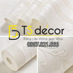 Giấy Dán Tường Sọc Dọc Phối Dây Leo 3D084 - Ảnh 3