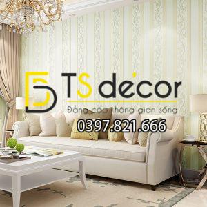 Giấy Dán Tường Sọc Dọc Phối Dây Leo 3D084 - Ảnh 5
