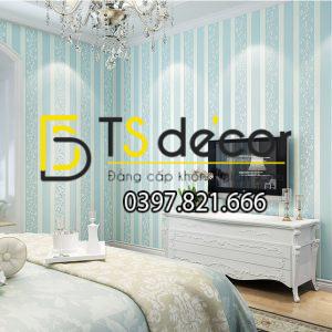 Giấy Dán Tường Sọc Dọc Phối Dây Leo 3D084 - Ảnh 6