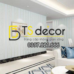 Giấy Dán Tường Sọc Dọc Phối Dây Leo 3D084 - Ảnh 8