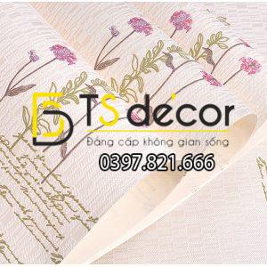 Giấy Dán Tường Vườn Hoa và Chữ 3D155 - Ảnh 5