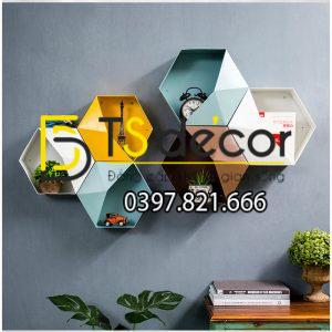 Kệ lục giác trang trí tường KLG - Ảnh 2