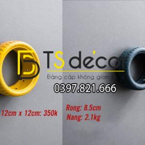 Lốp Xe Trang Trí Quán Cafe Trà Sữa Bằng Xi Măng LXM01 - Ảnh 9