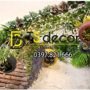 Lốp Xe Trang Trí Quán Cafe Trà Sữa Bằng Xi Măng LXM01 - Ảnh 3