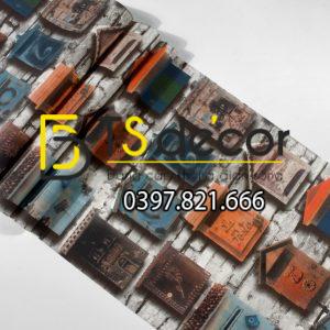 Giấy Dán Tường Họa Tiết Chuồng Chim Bồ Câu 3D241 - Ảnh 2