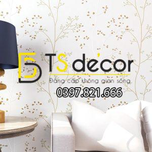 Giấy Dán Tường Họa Tiết Cây Lá Nhỏ Đơn Giản 3D138 - Ảnh 7