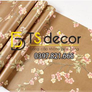 Giấy Dán Tường Hoa Đào Và Bướm 3D059 - Ảnh 5