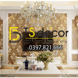 Giấy Dán Tường 3D Họa Tiết Hoa Dập Nổi Đính Kim Cương – 3D028 - Ảnh 4