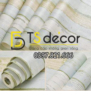 Giấy Dán Tường Giả Gỗ Phong Cách Retro Cổ Điển 3D074 - Ảnh 2