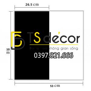Giấy dán tường sọc trắng đen to 3D283 - Ảnh 3
