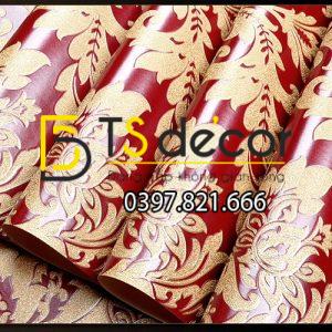 Giấy Dán Tường Hoa Châu Âu Cổ Điển 3D273 - Ảnh 8