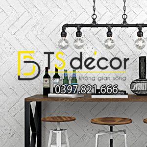 Giấy Dán Tường Giả Gạch Xi Măng Chéo 3D061 - Ảnh 5
