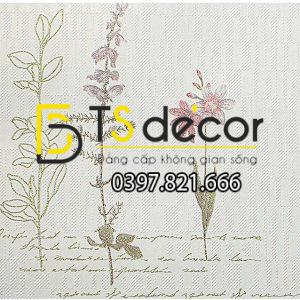 Giấy Dán Tường Vườn Hoa và Chữ 3D155 - Ảnh 4