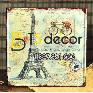Tranh Sắt Treo Tường Phong Cách Vintage Hoài Cổ DC05 - Ảnh 11