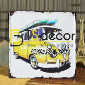 Tranh Sắt Treo Tường Phong Cách Vintage Hoài Cổ DC05 - Ảnh 4